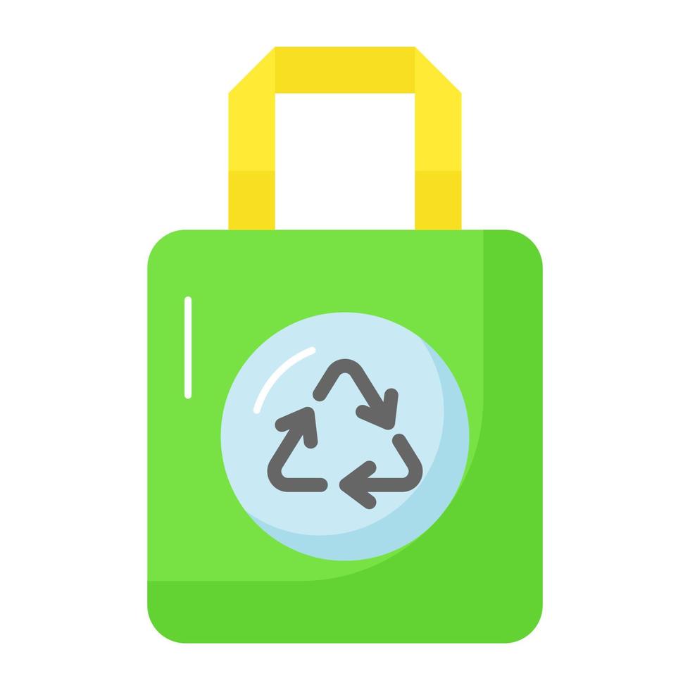 A carefully crafted vector design of bag recycling in editable style, easy to use icon