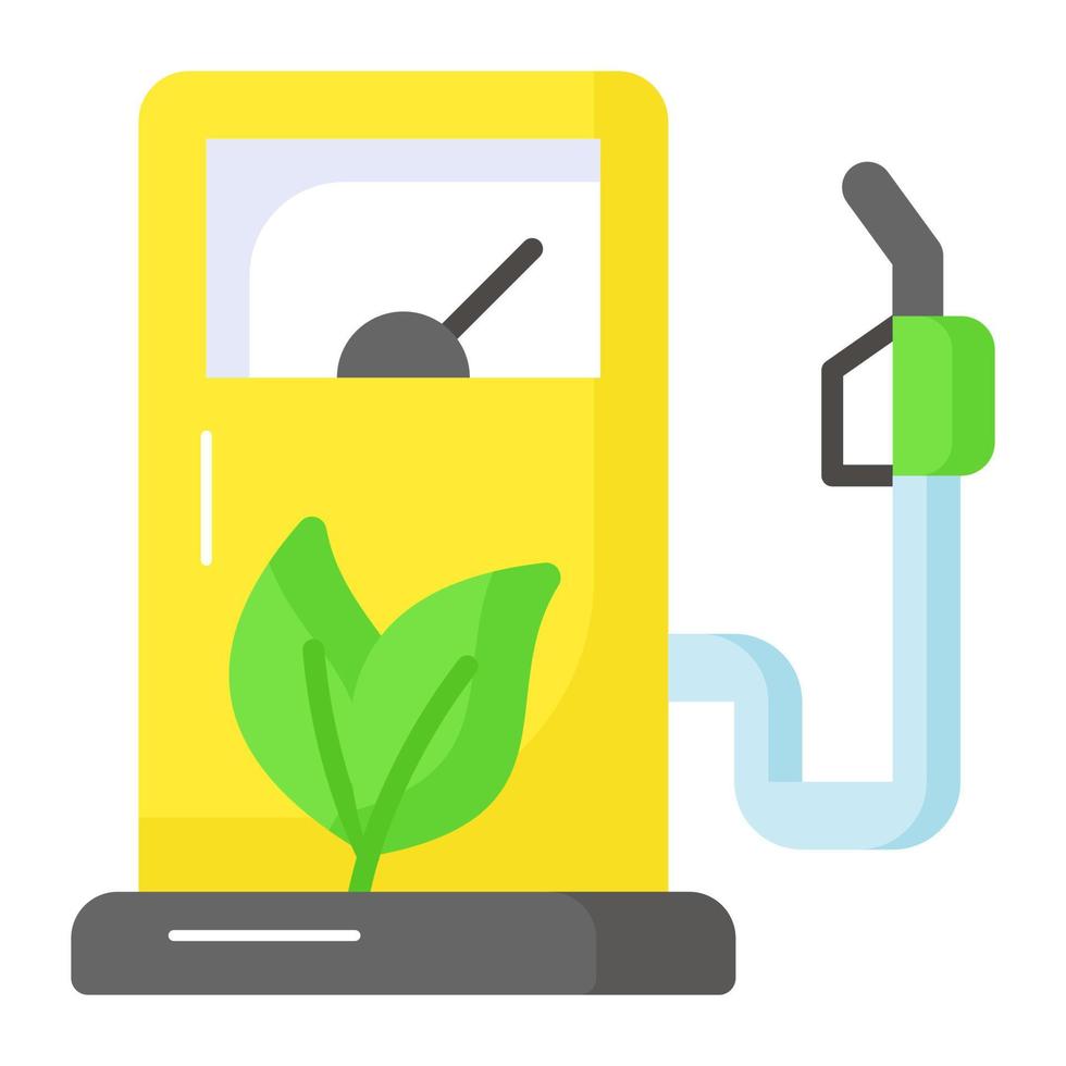 Check this premium quality vector of biofuel station, well designed icon of eco fuel in editable style