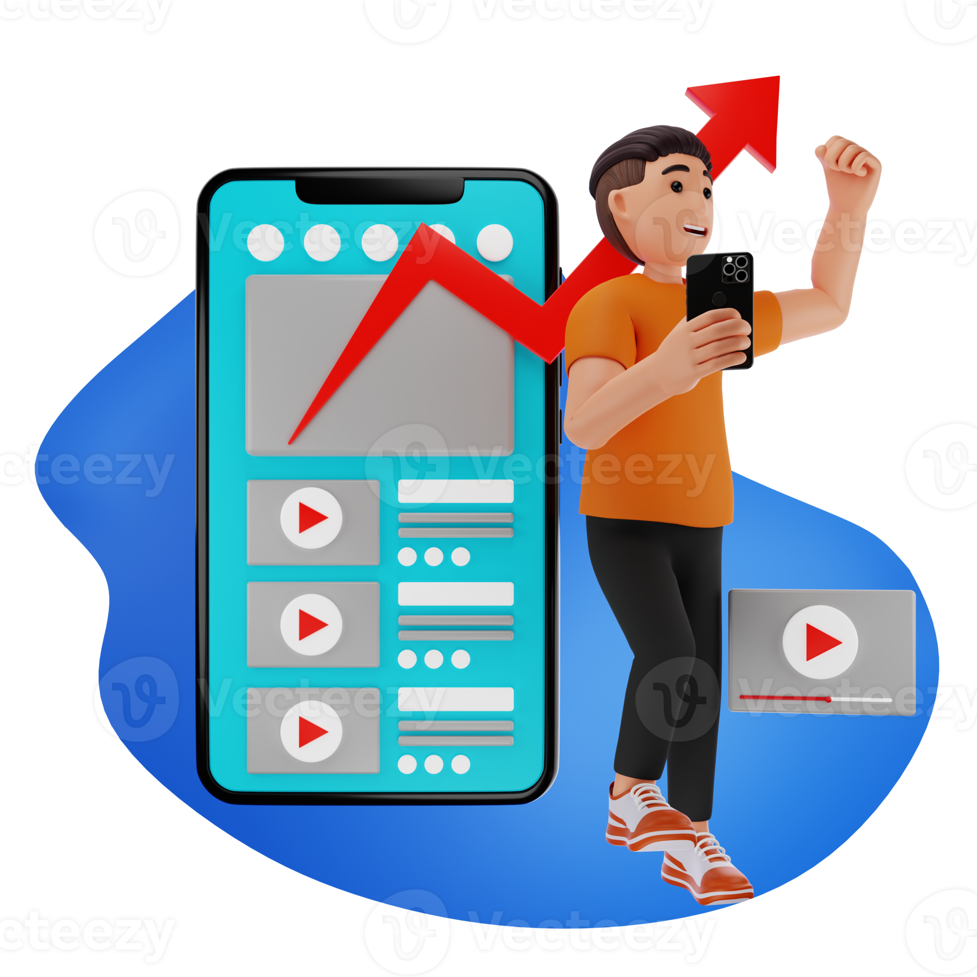 Viral Trending 3D Character Illustration 22500238 PNG