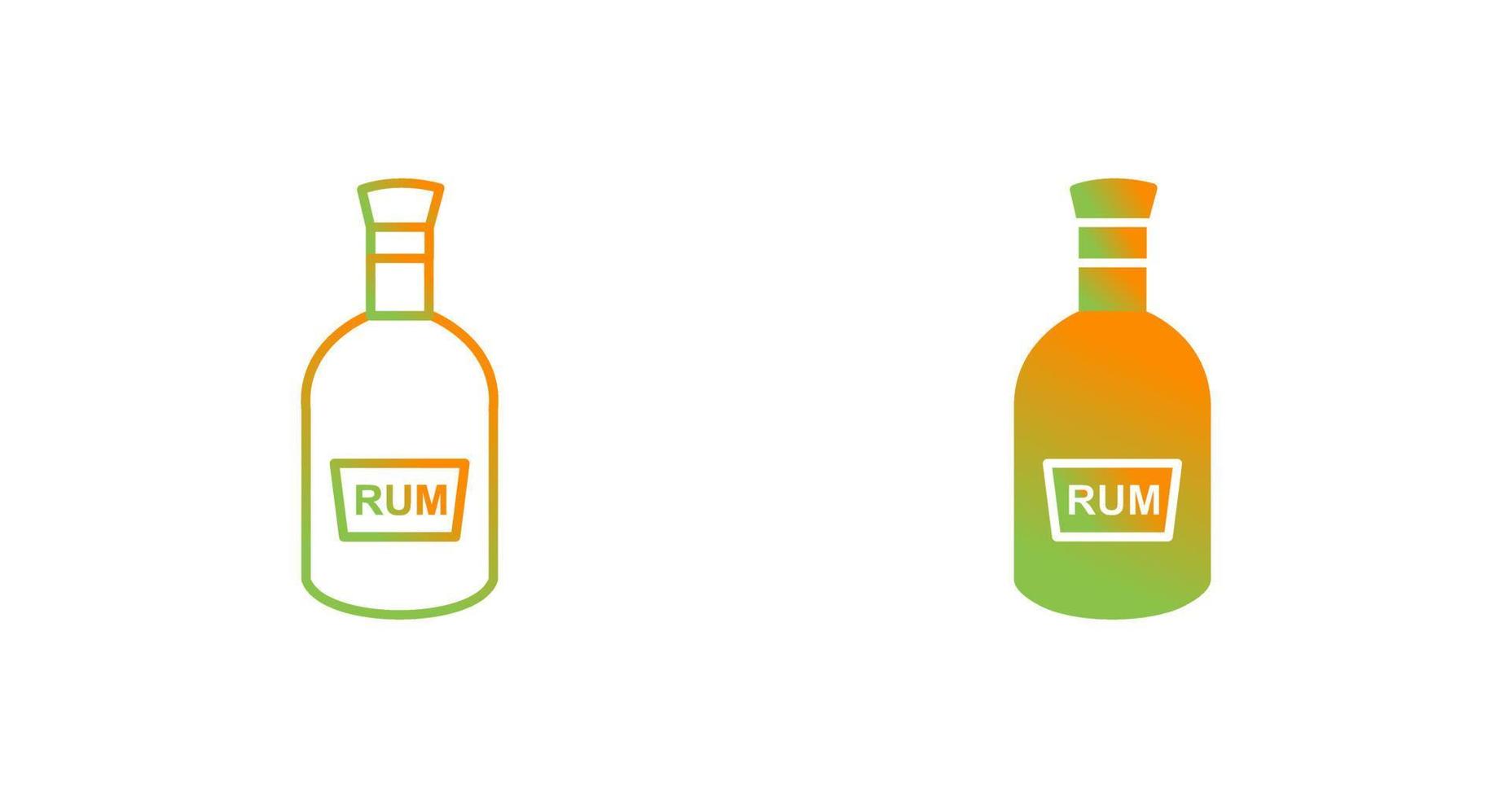 Bottle of Rum Vector Icon