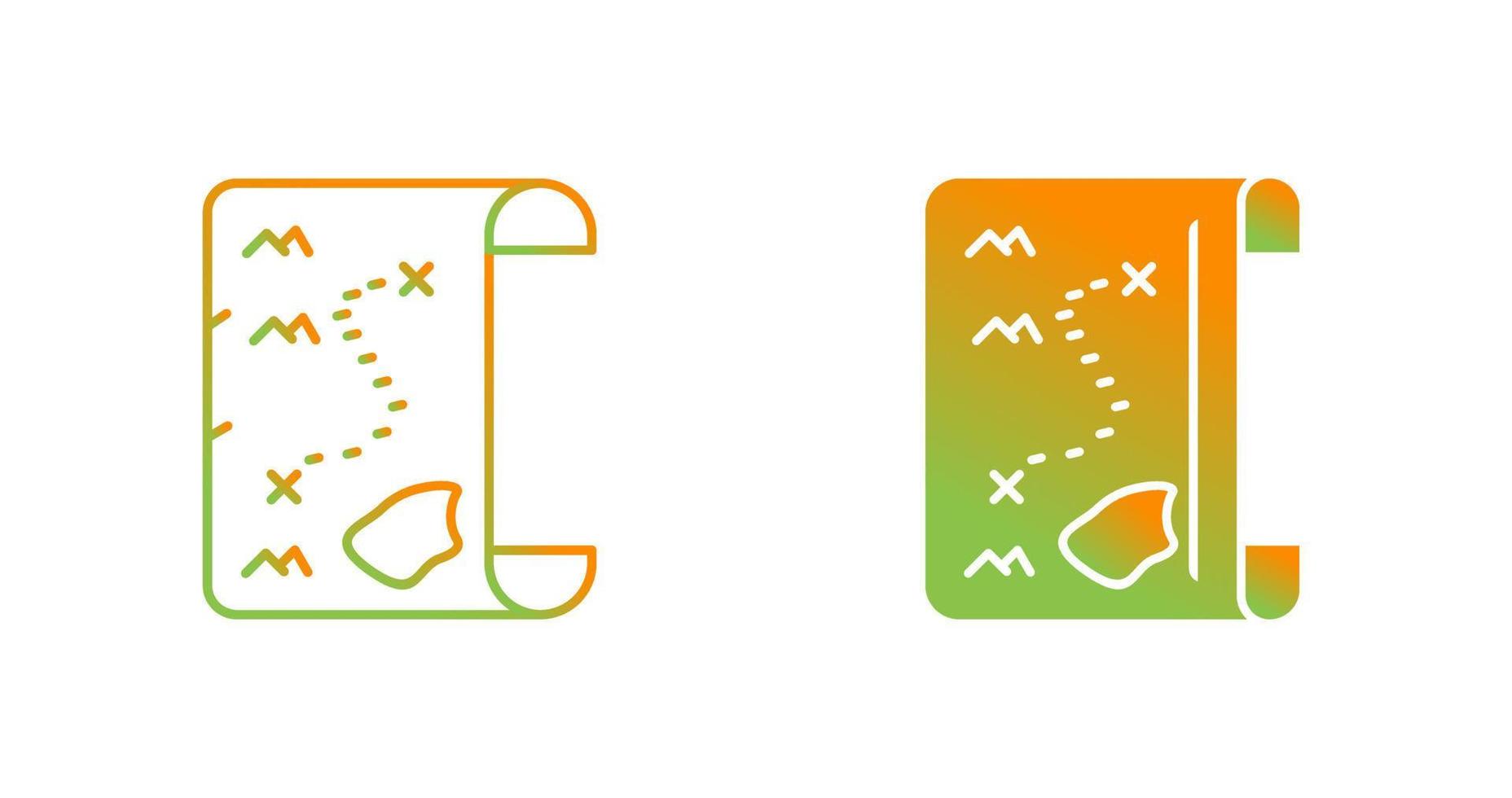 Pirate Map Vector Icon
