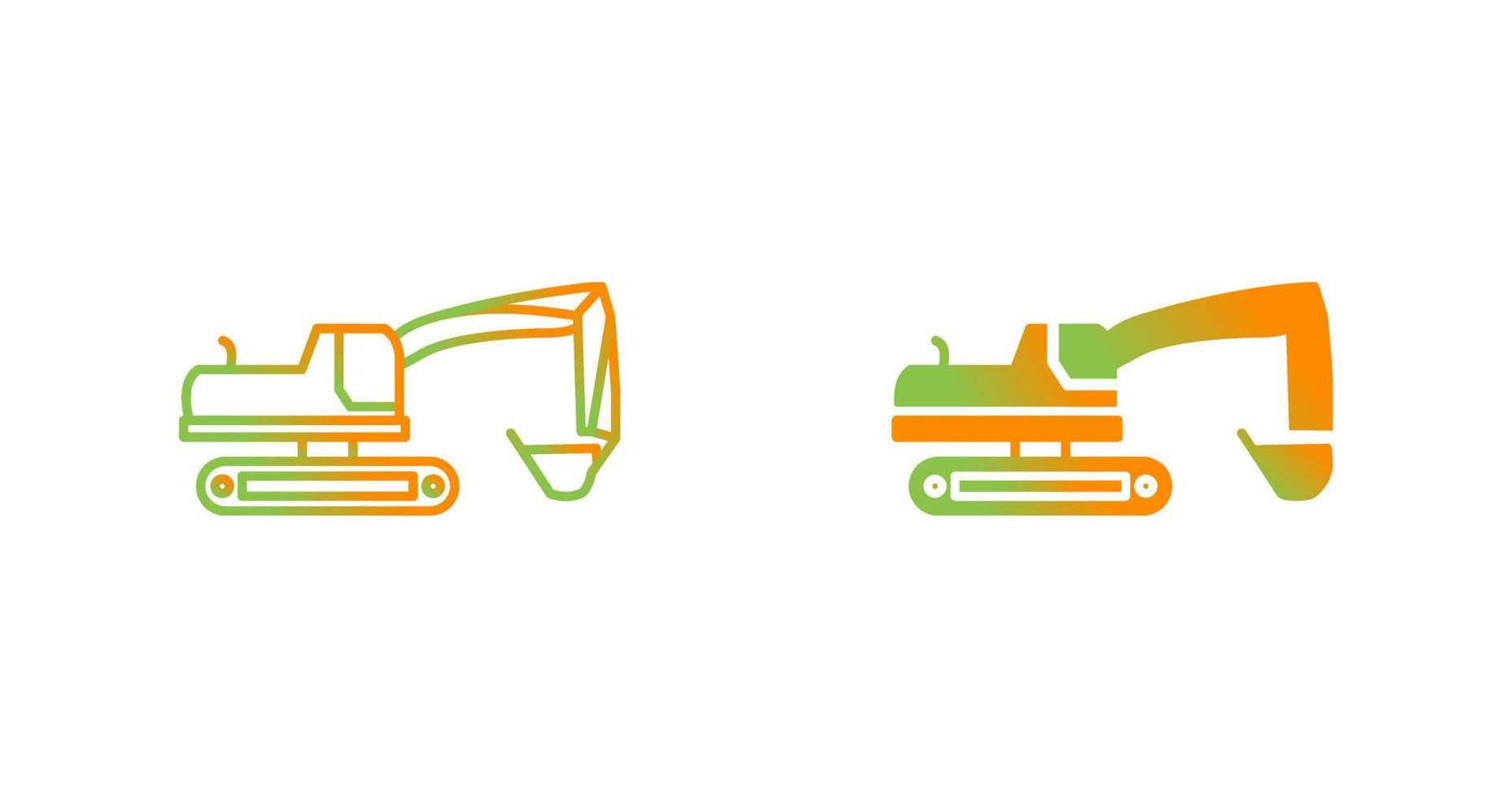 Excavator Vector Icon