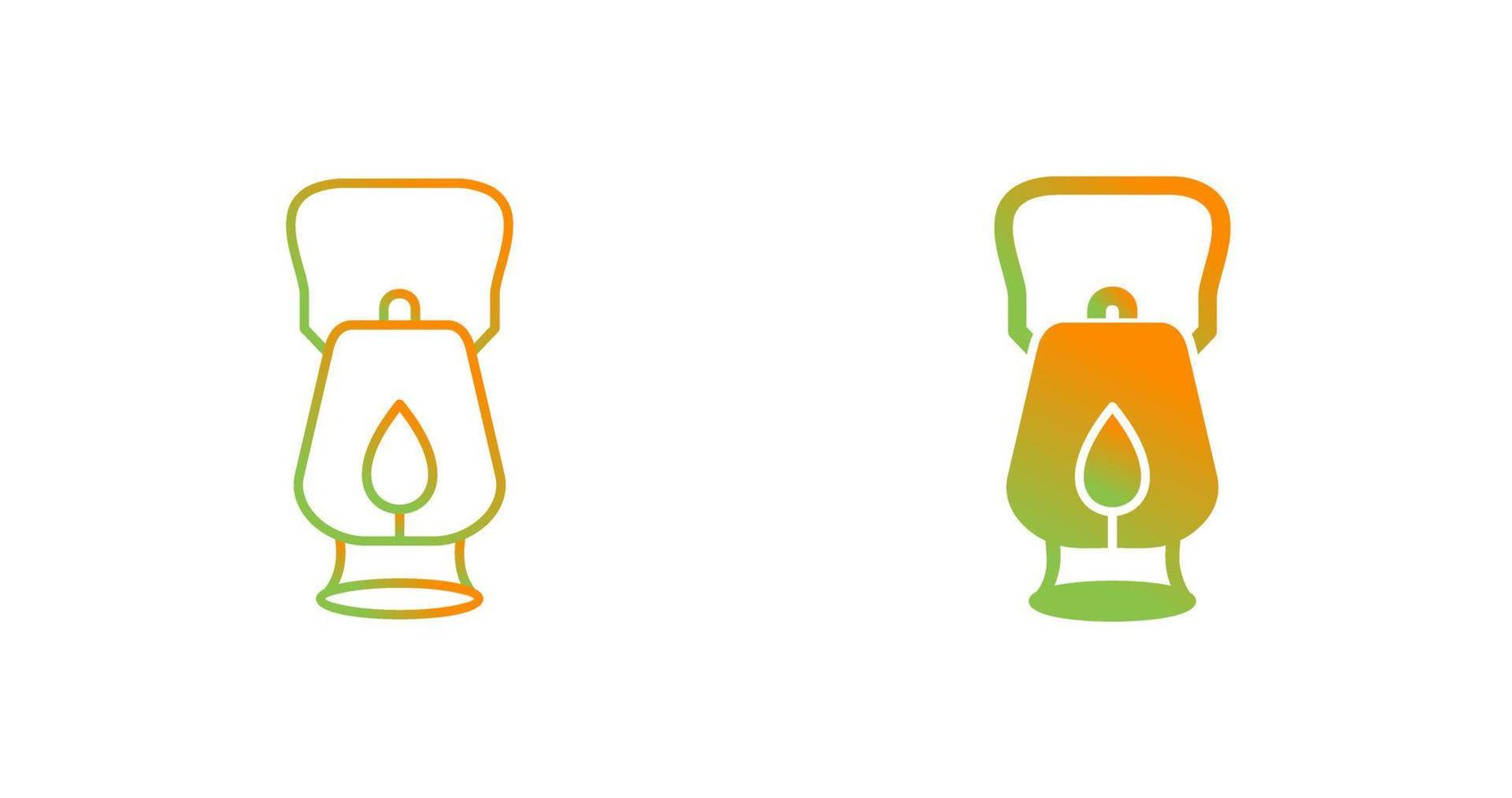 Oil Lamp Vector Icon