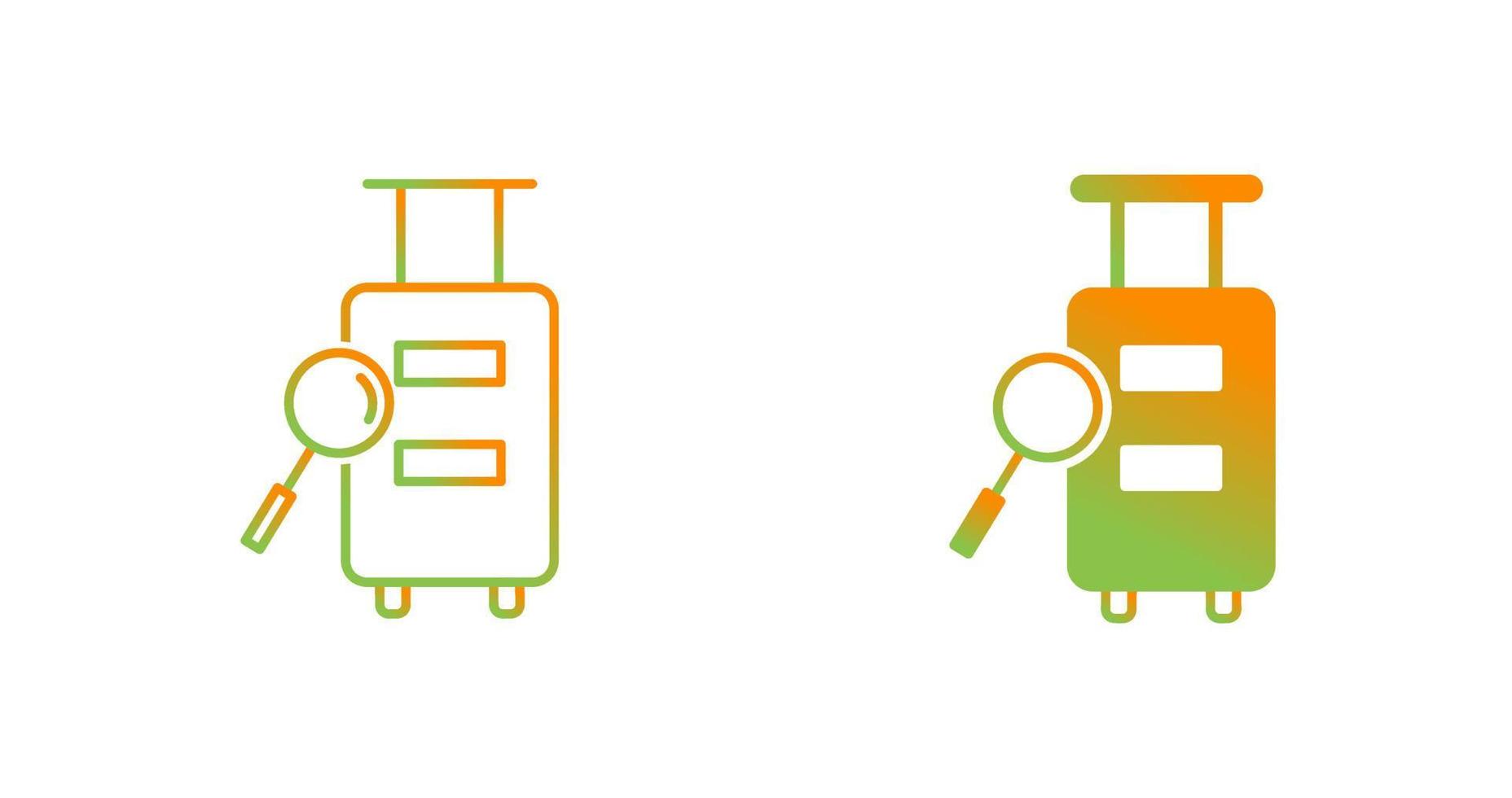 Luggage Inspection Vector Icon