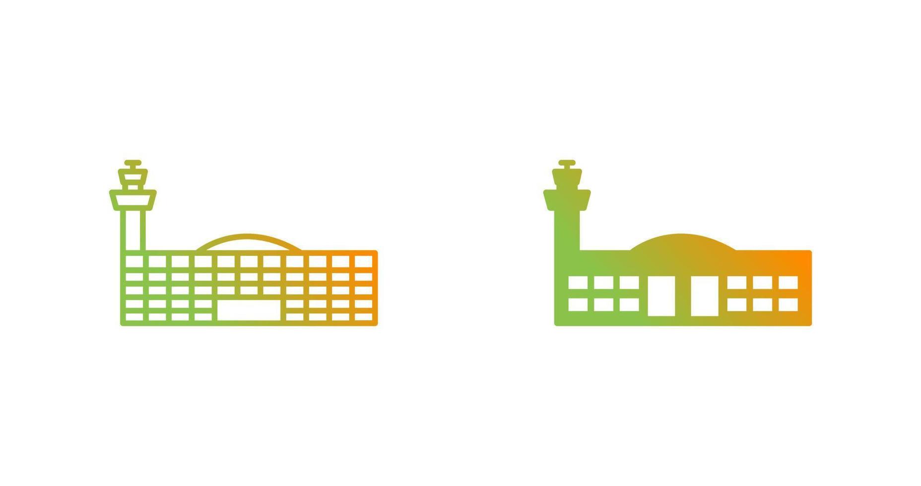 Airport Building Vector Icon