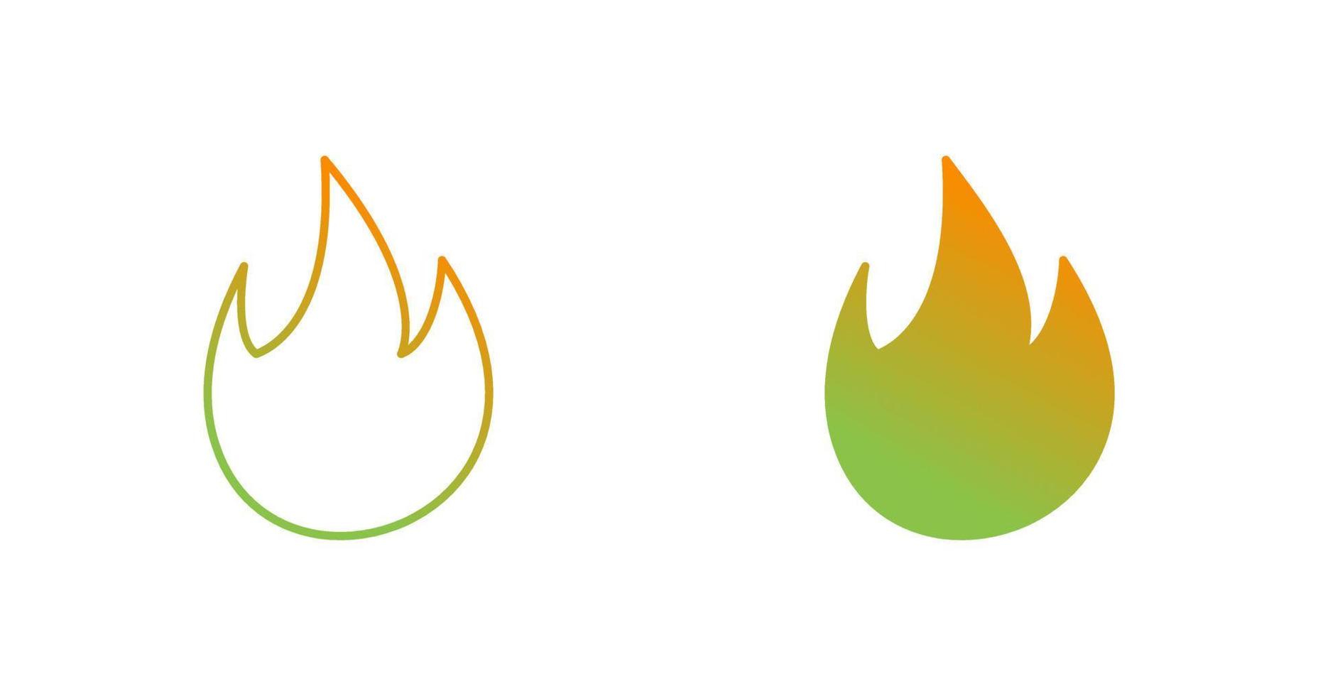 icono de vector de fuego