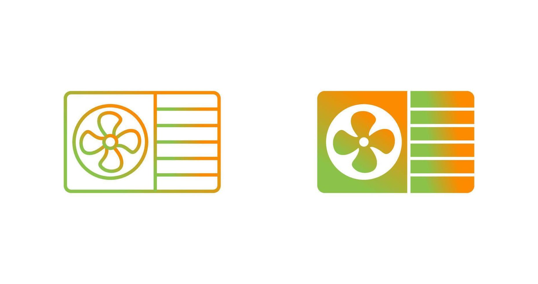 AC Window Unit Vector Icon
