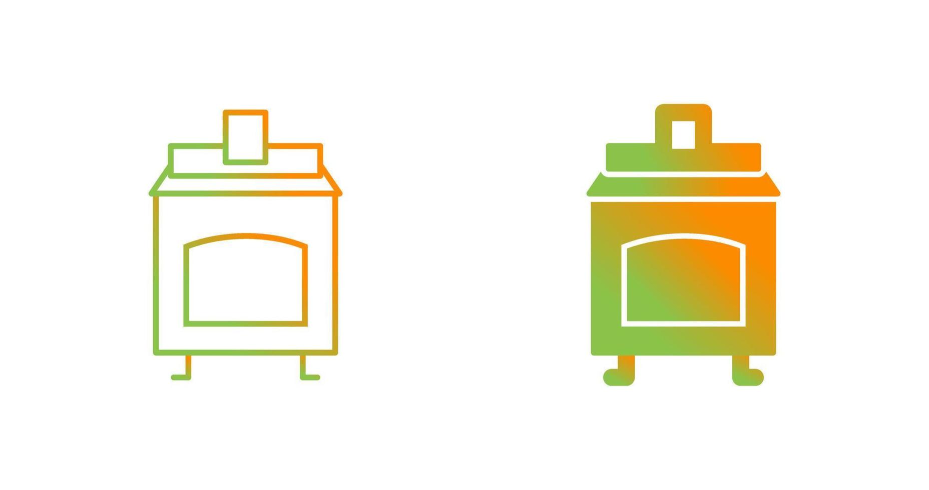 Coal Furnace Vector Icon