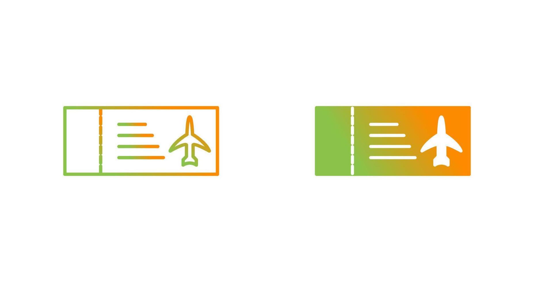 Plane Tickets Vector Icon