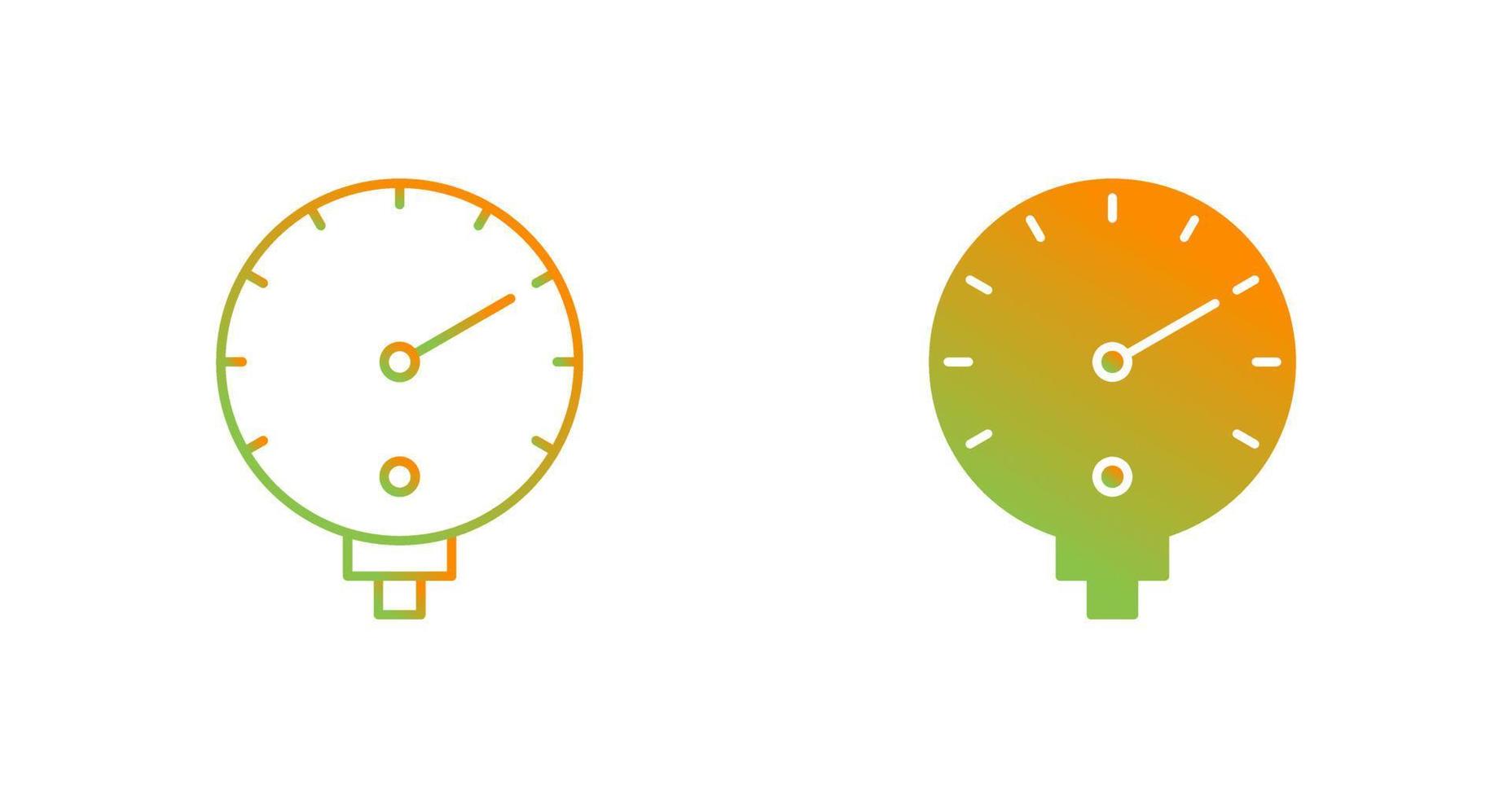 Pressure Gauge Vector Icon