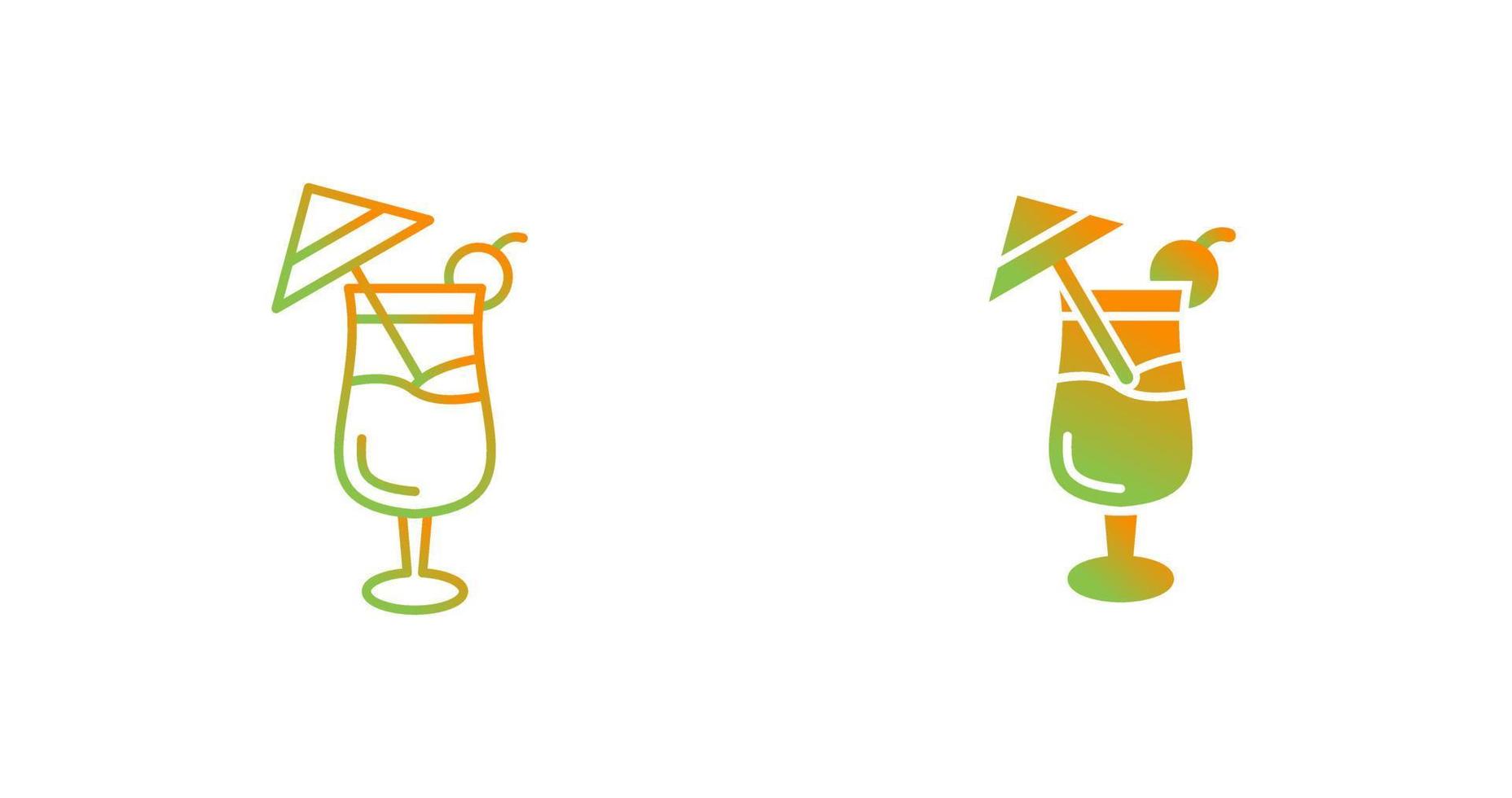 icono de vector de coctel