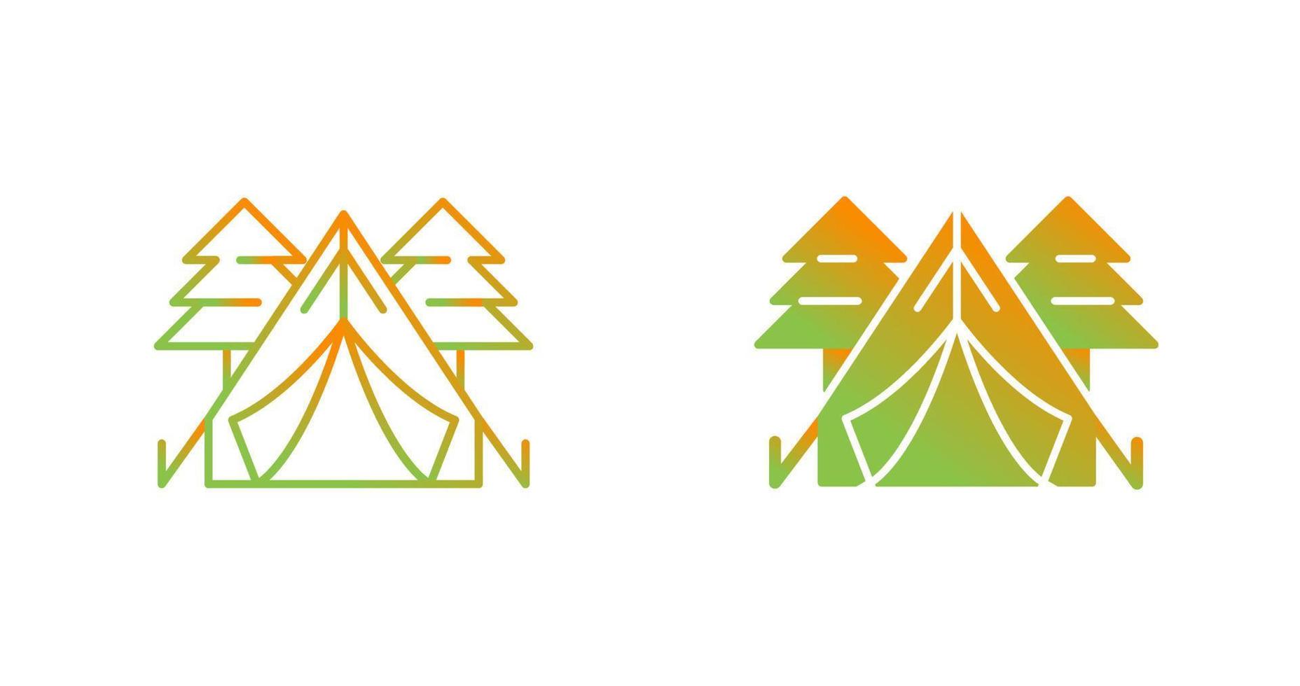 Tent Vector Icon