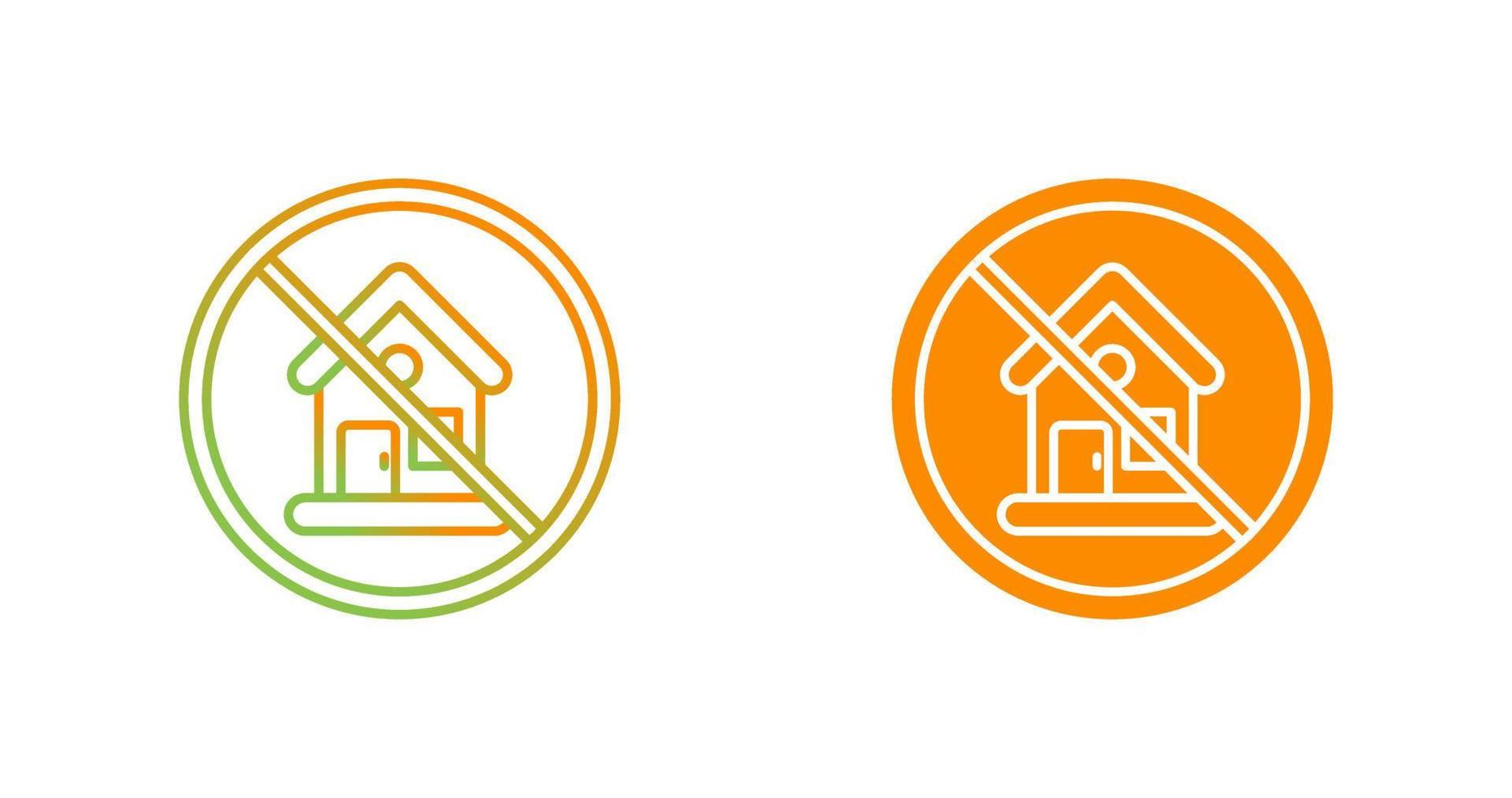 No House Vector Icon