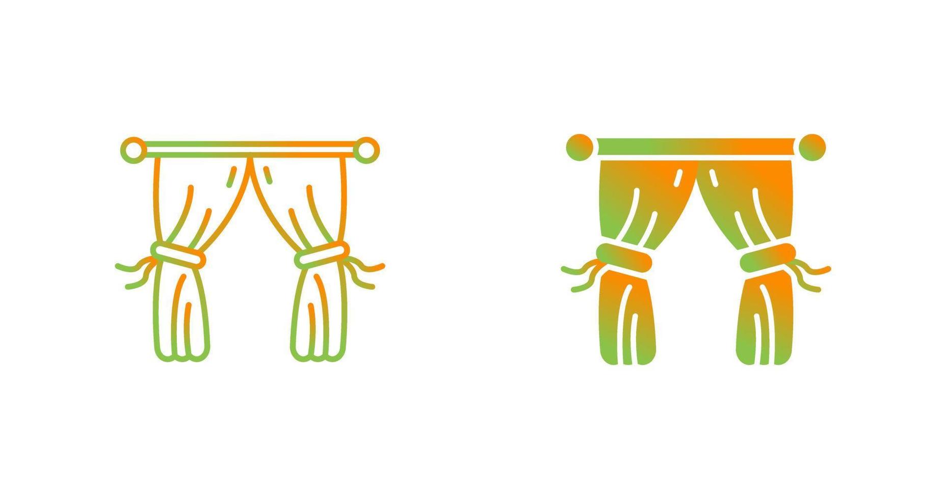 Curtains Vector Icon