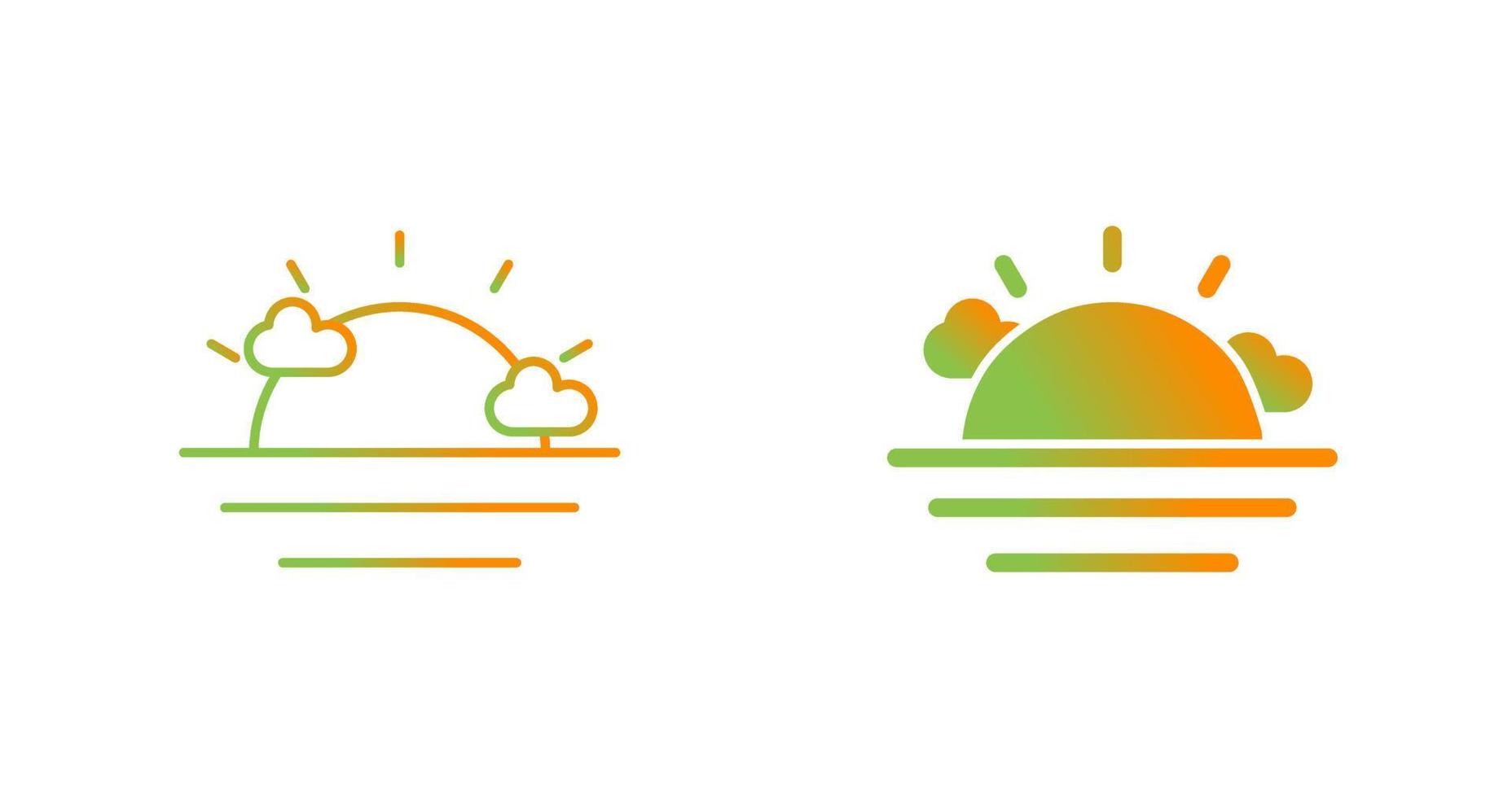 Sunset Vector Icon