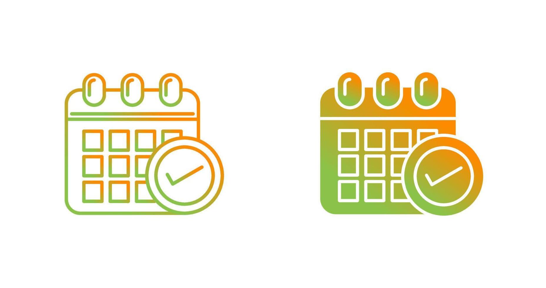 Schedule Vector Icon