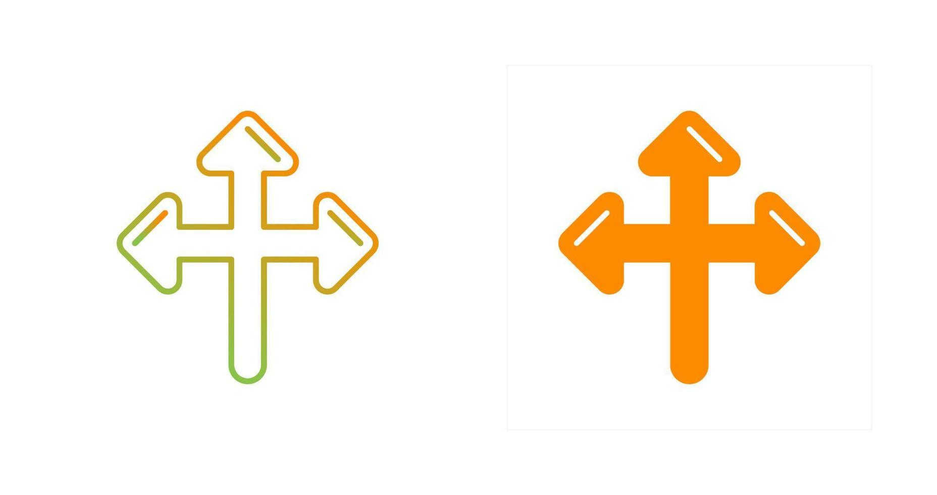 Directional Sign Vector Icon