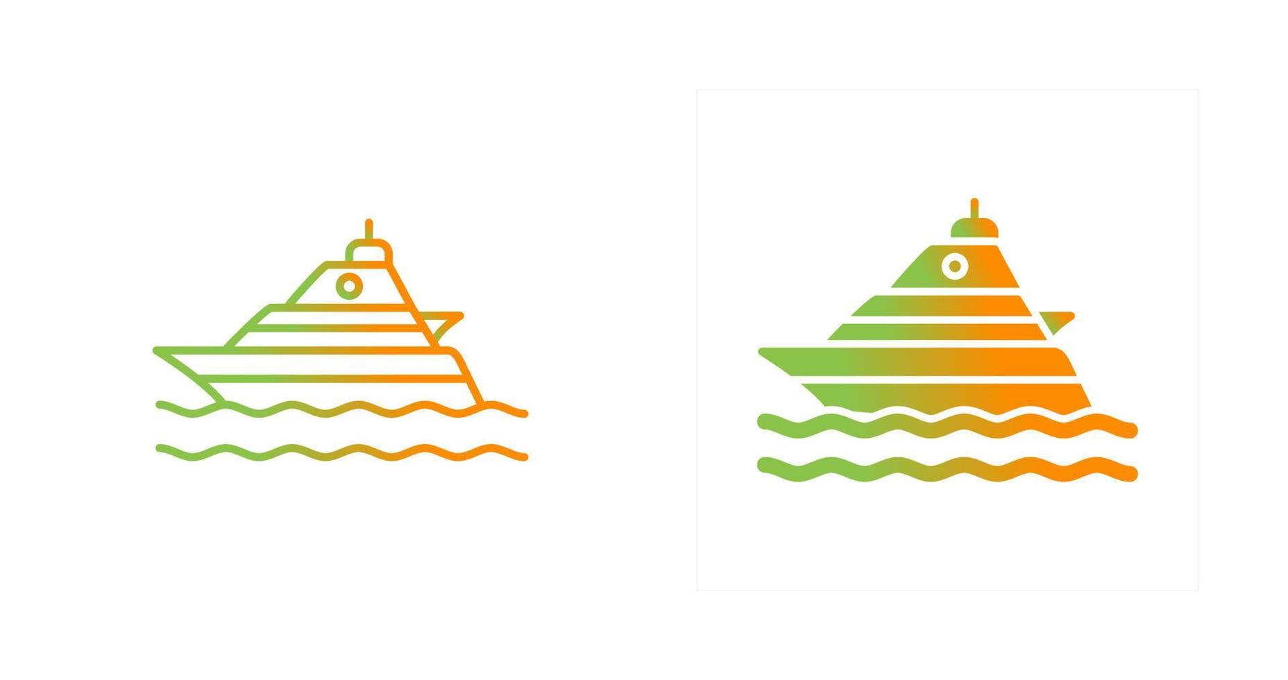 Yacht Vector Icon