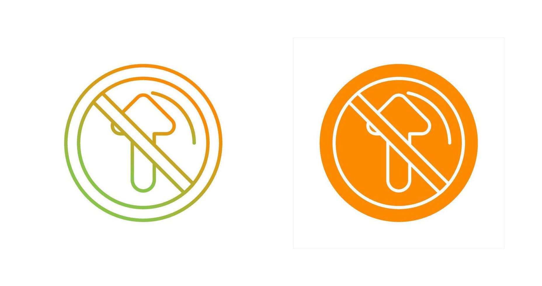 No Passing Vector Icon
