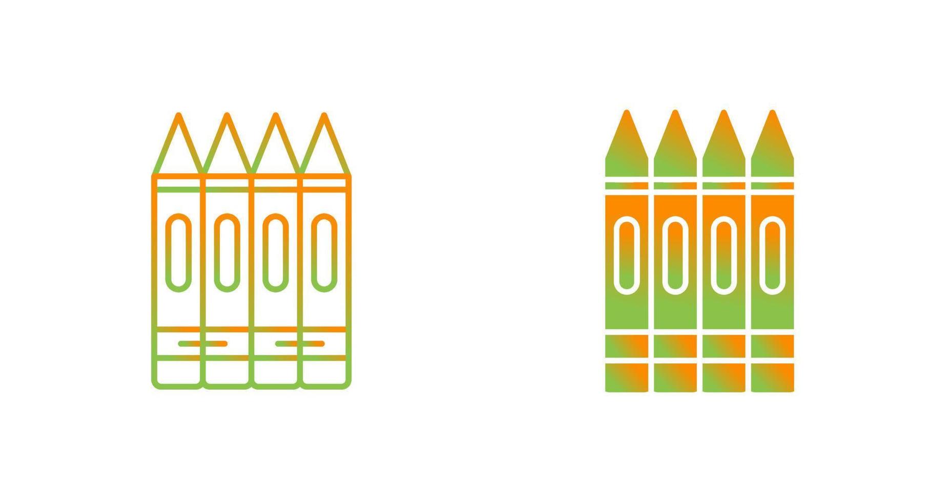 Crayons Vector Icon