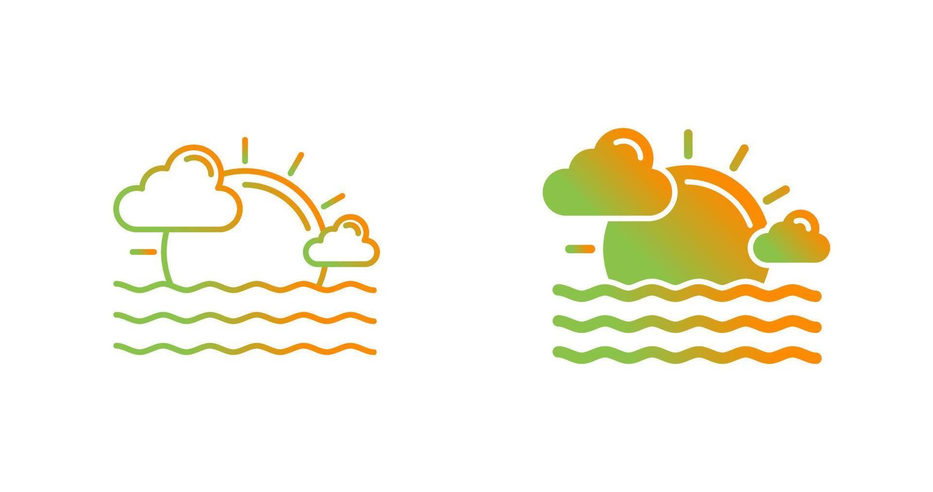 Sunset Vector Icon