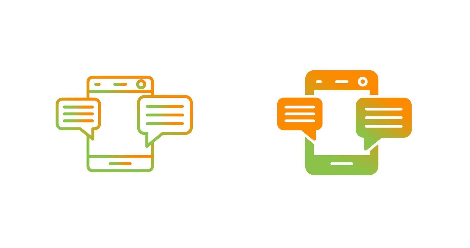 Mobile Chat Vector Icon