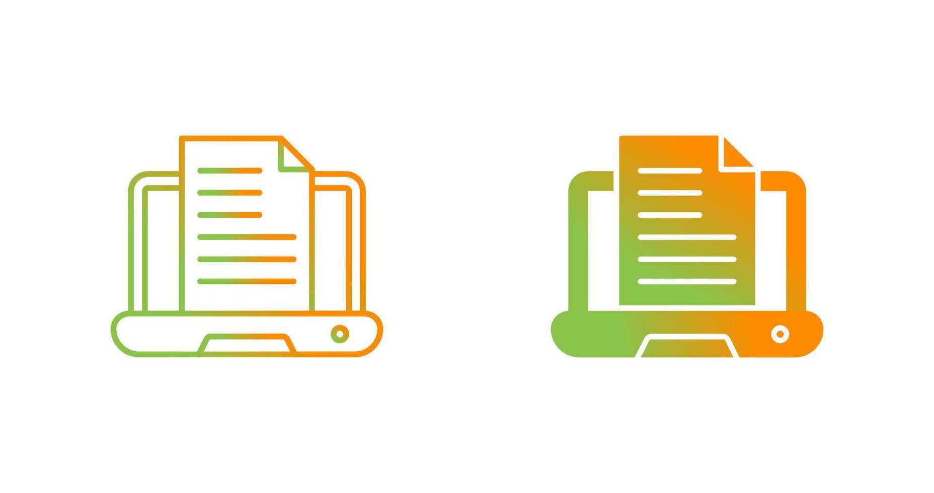 Content Writing Vector Icon