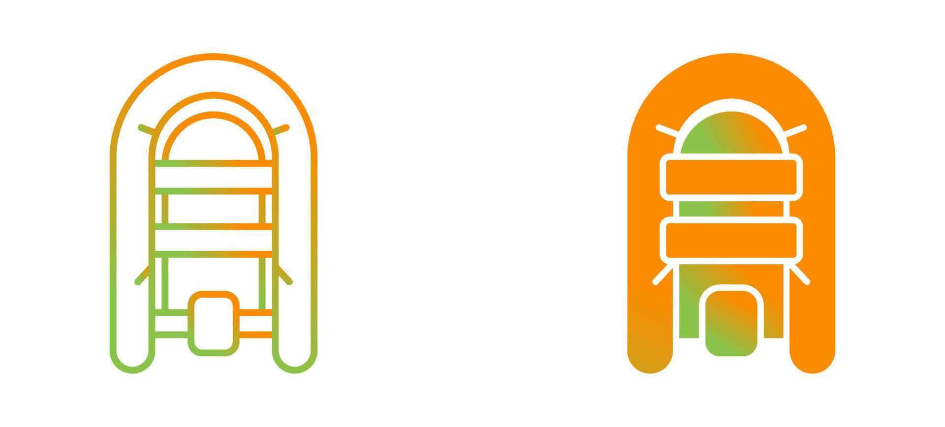Inflatable Boat Vector Icon
