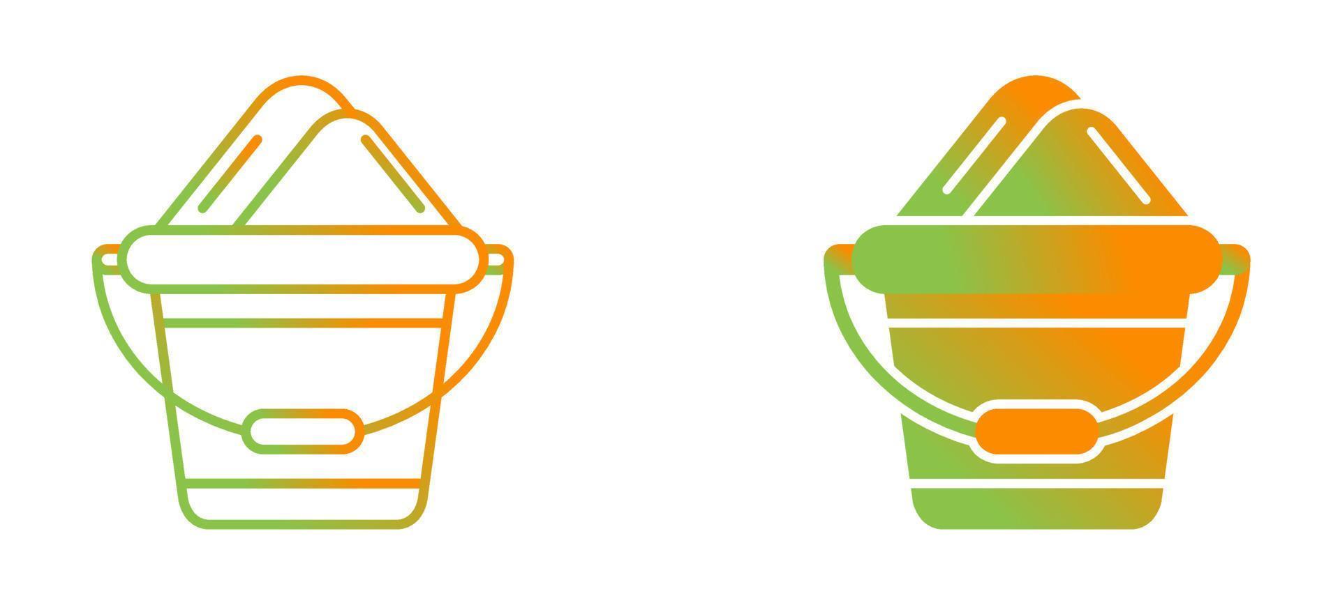 Sand Bucket Vector Icon