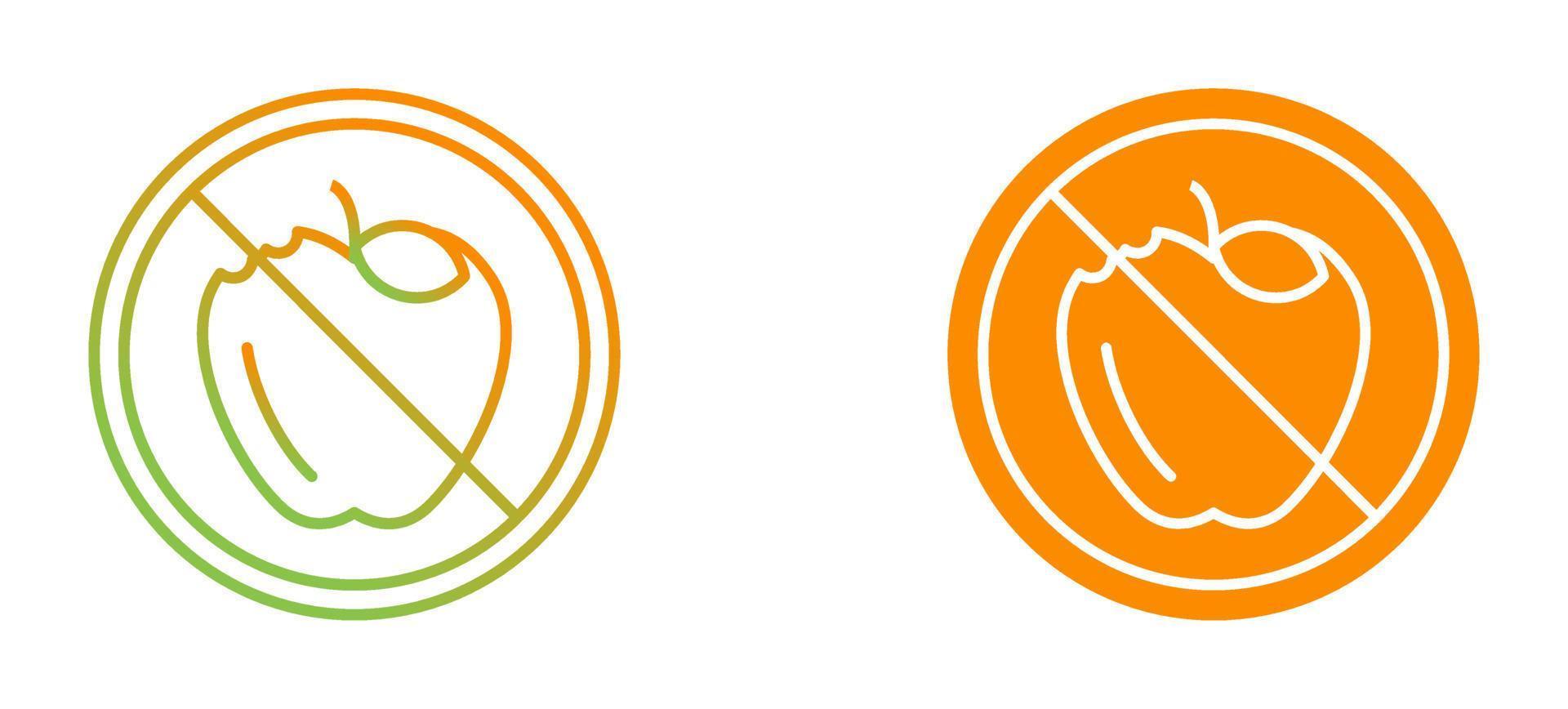 No Food Vector Icon