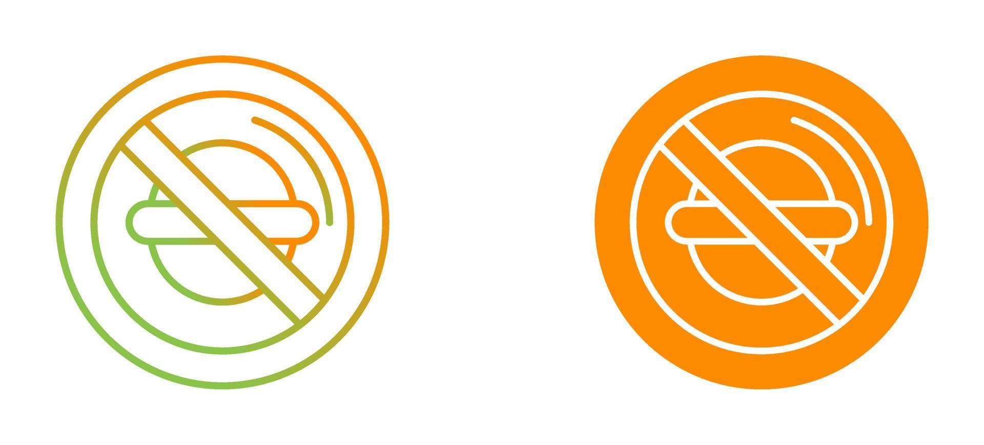 No Food Vector Icon
