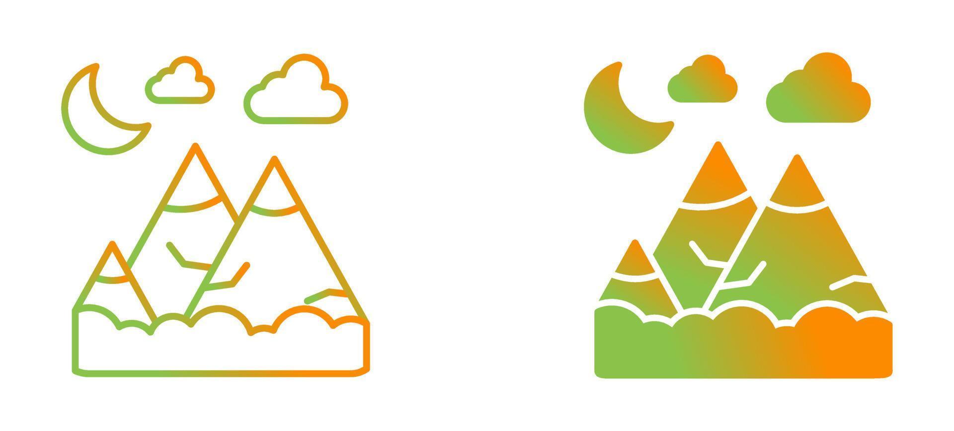 Mountains Vector Icon