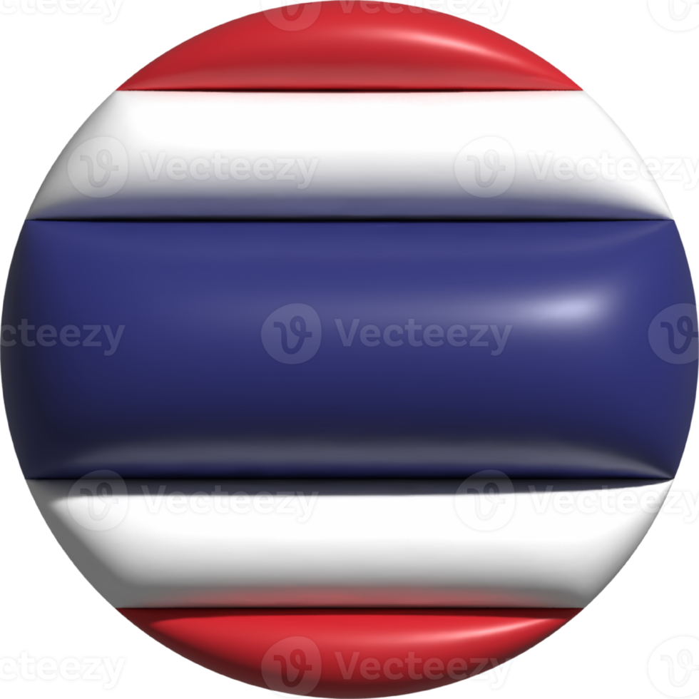 Thailand flag circle 3D. png