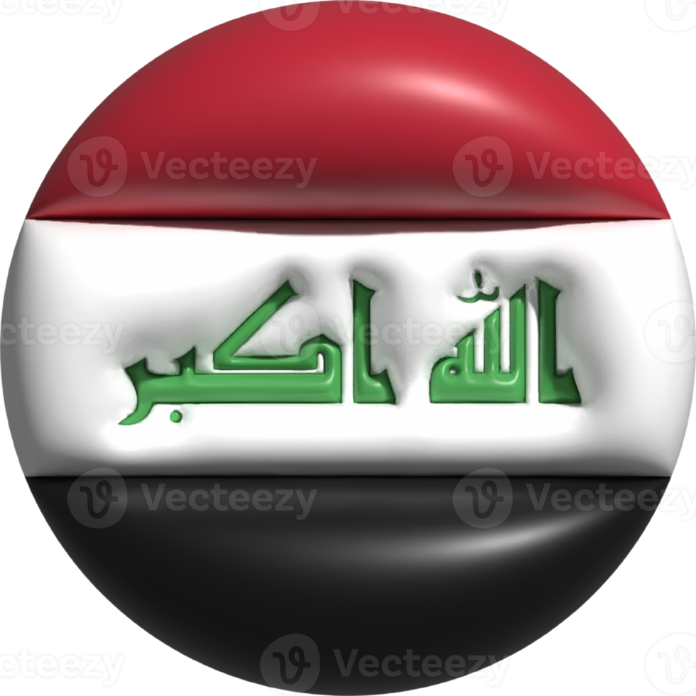 Irak bandera circulo 3d. png