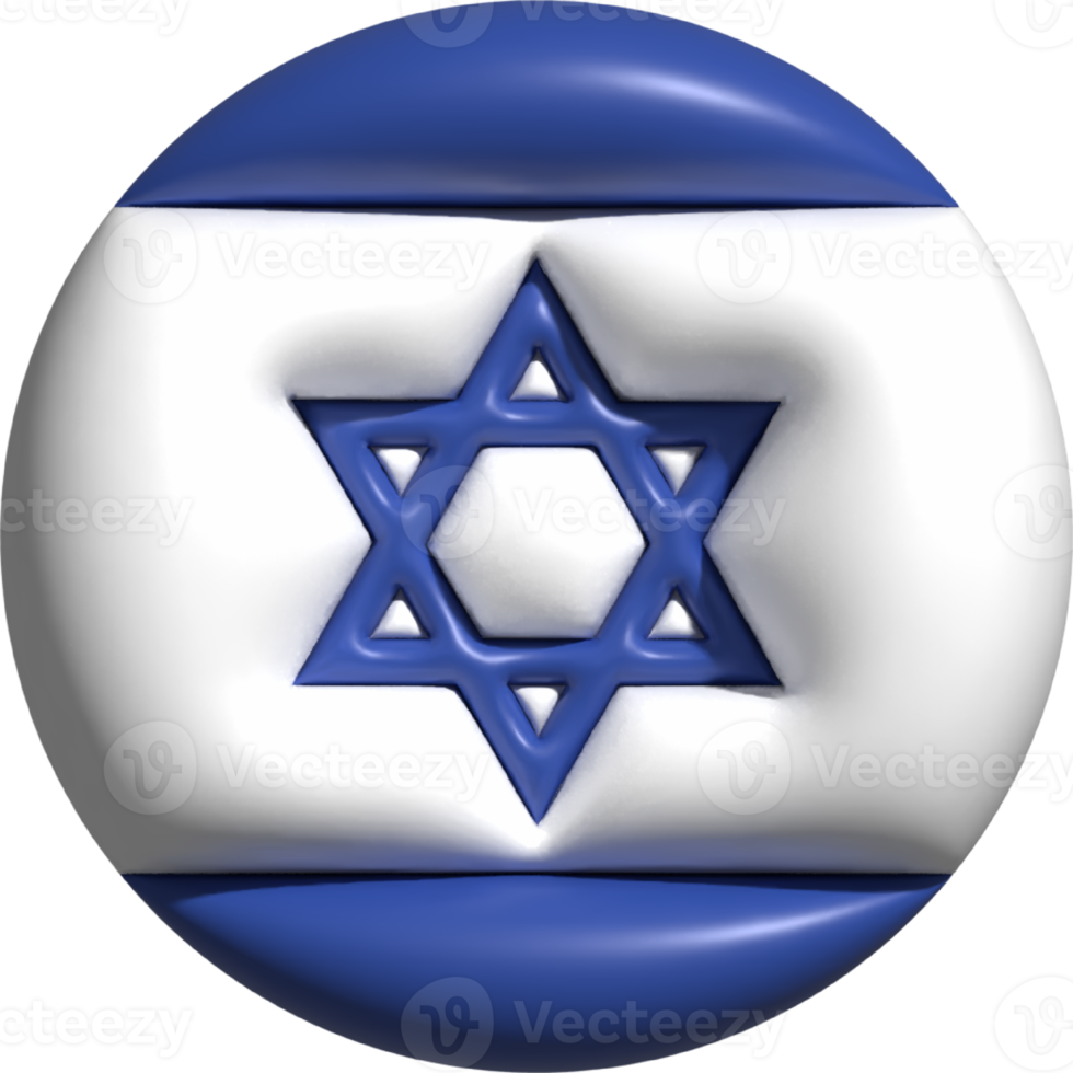 Israel flag circle 3D. png