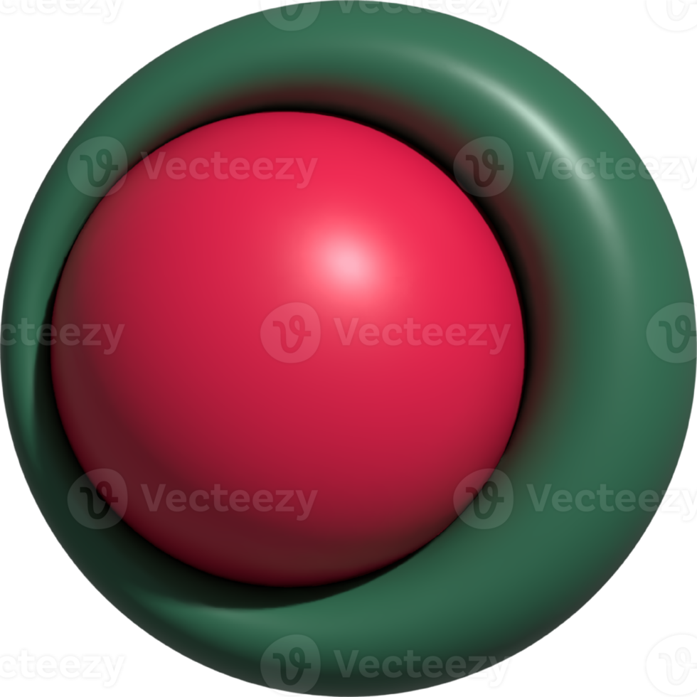 Bangladesh flag circle 3D. png