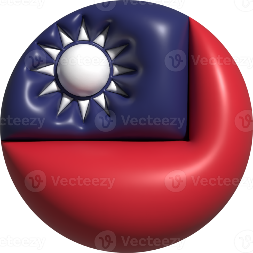 Taiwan vlag cirkel 3d. png