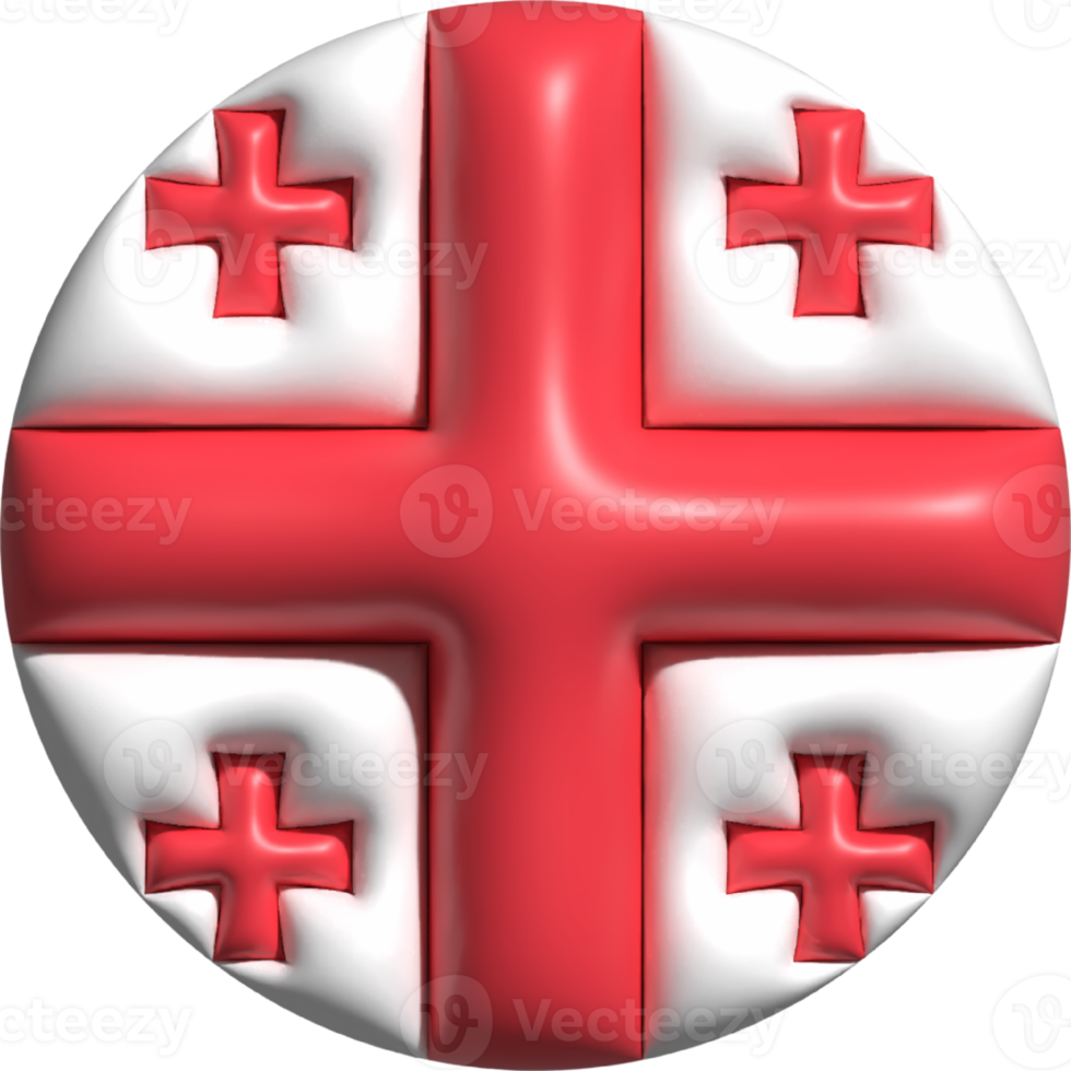 Georgia flag circle 3D. png