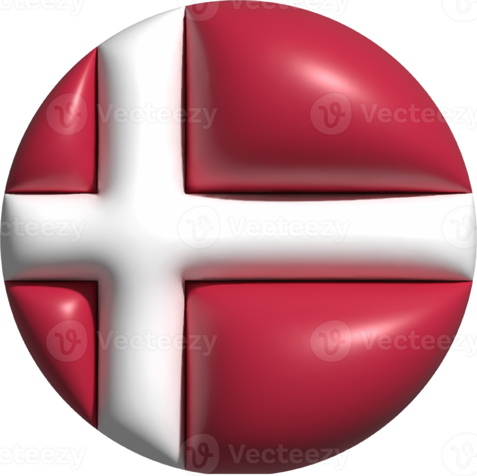 Danemark drapeau cercle 3d. png