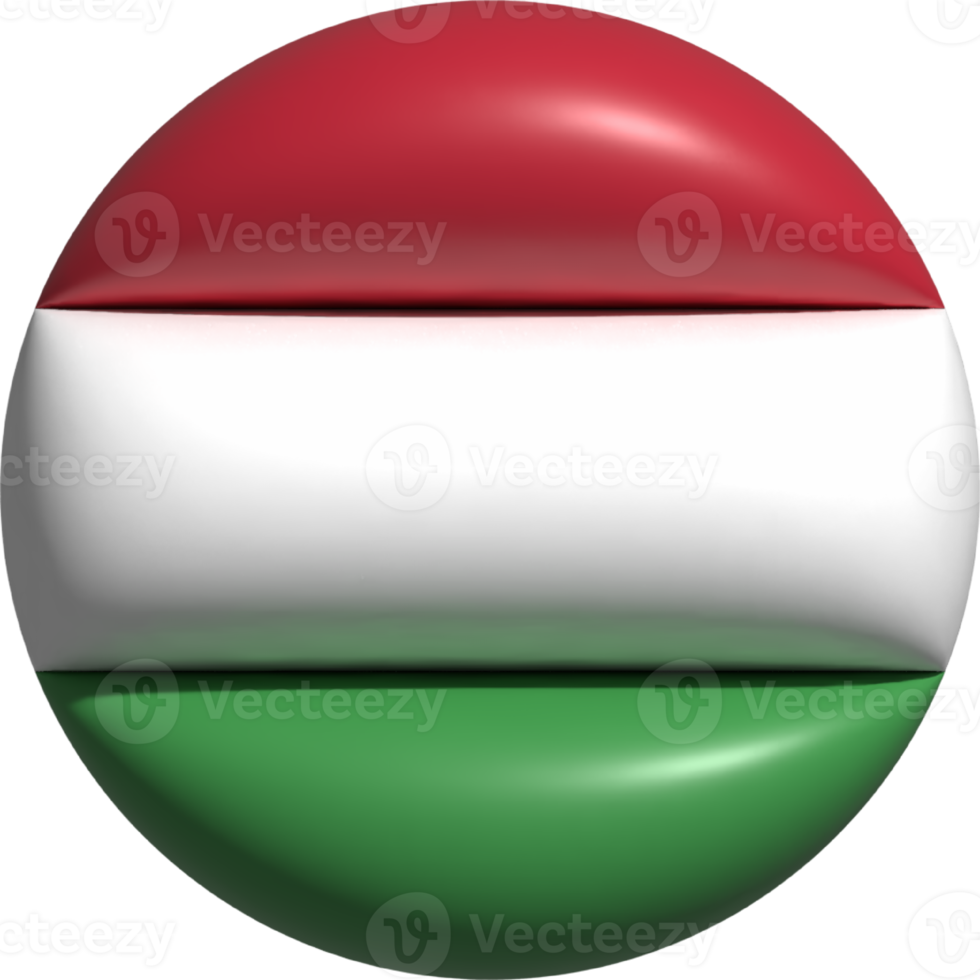 Hungria bandeira círculo 3d. png