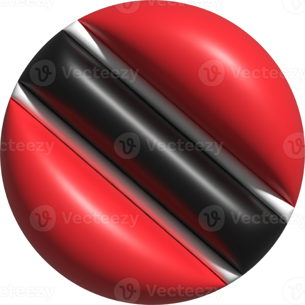 trinidad y tobago bandera circulo 3d. png