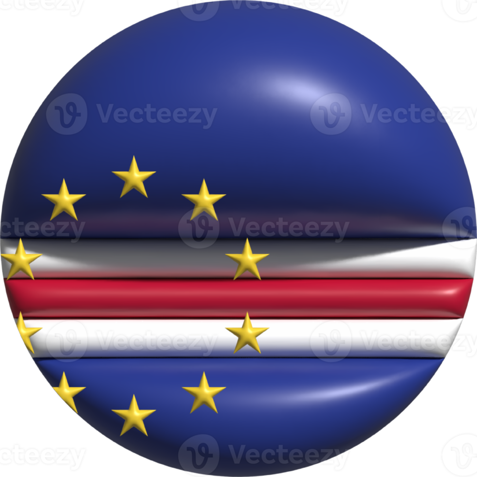 cape verde flagga cirkel 3d. png