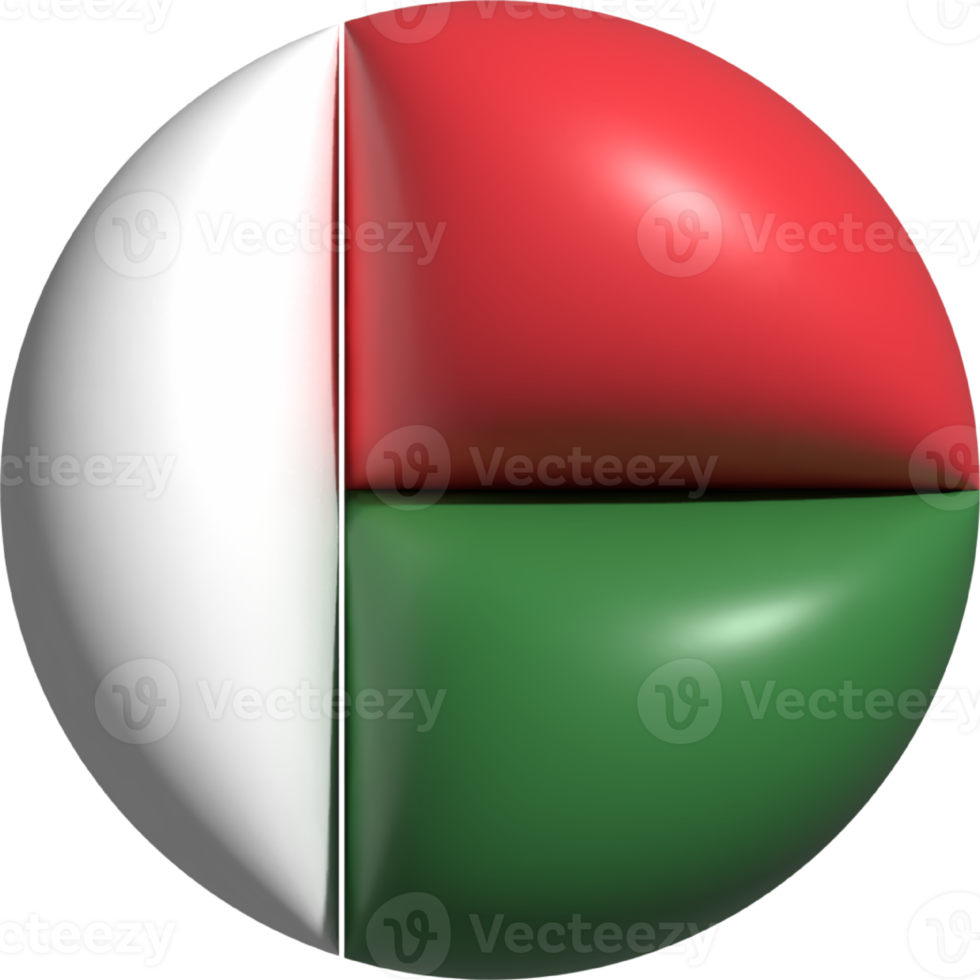 Madagascar bandera circulo 3d. png