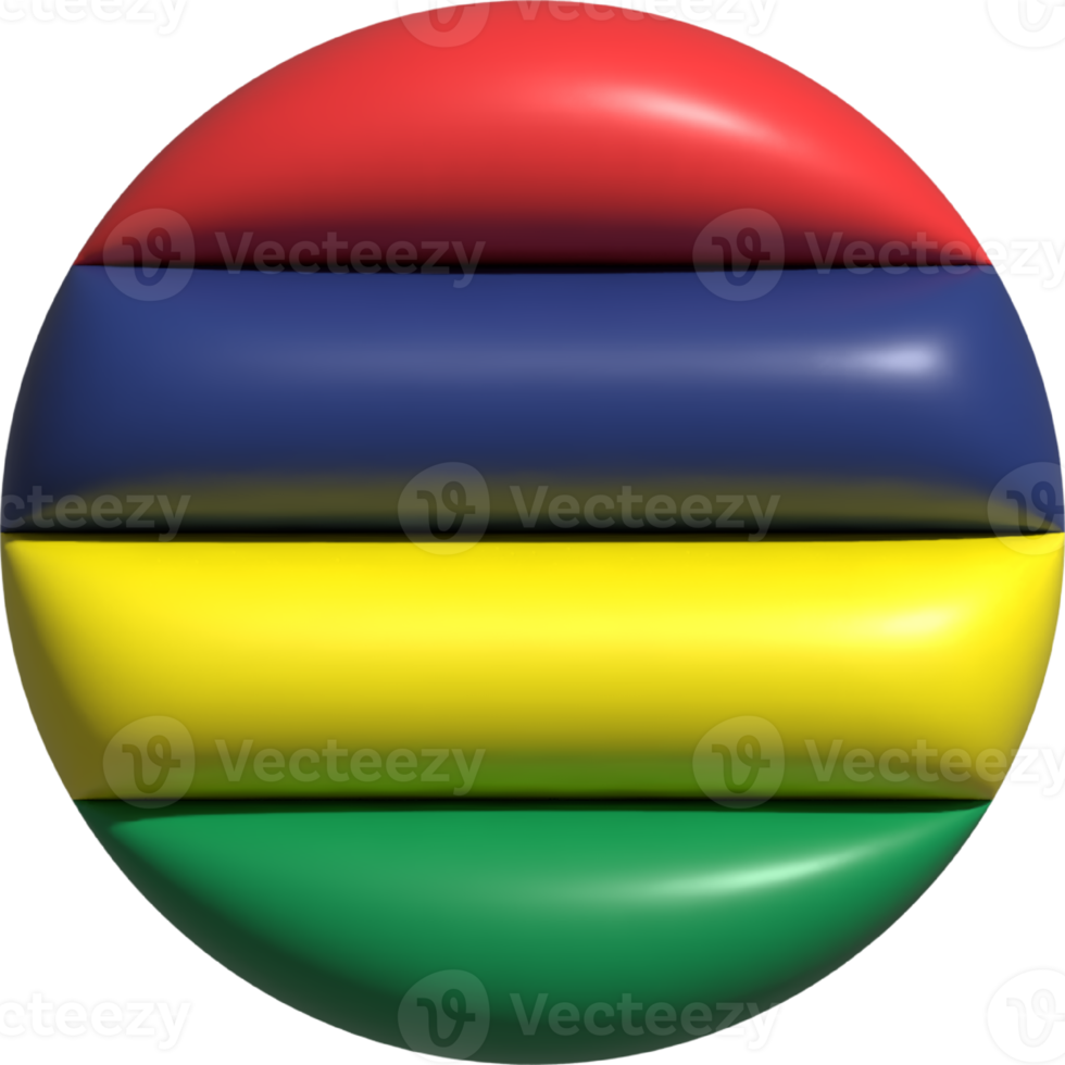 mauritius flagga cirkel 3d. png