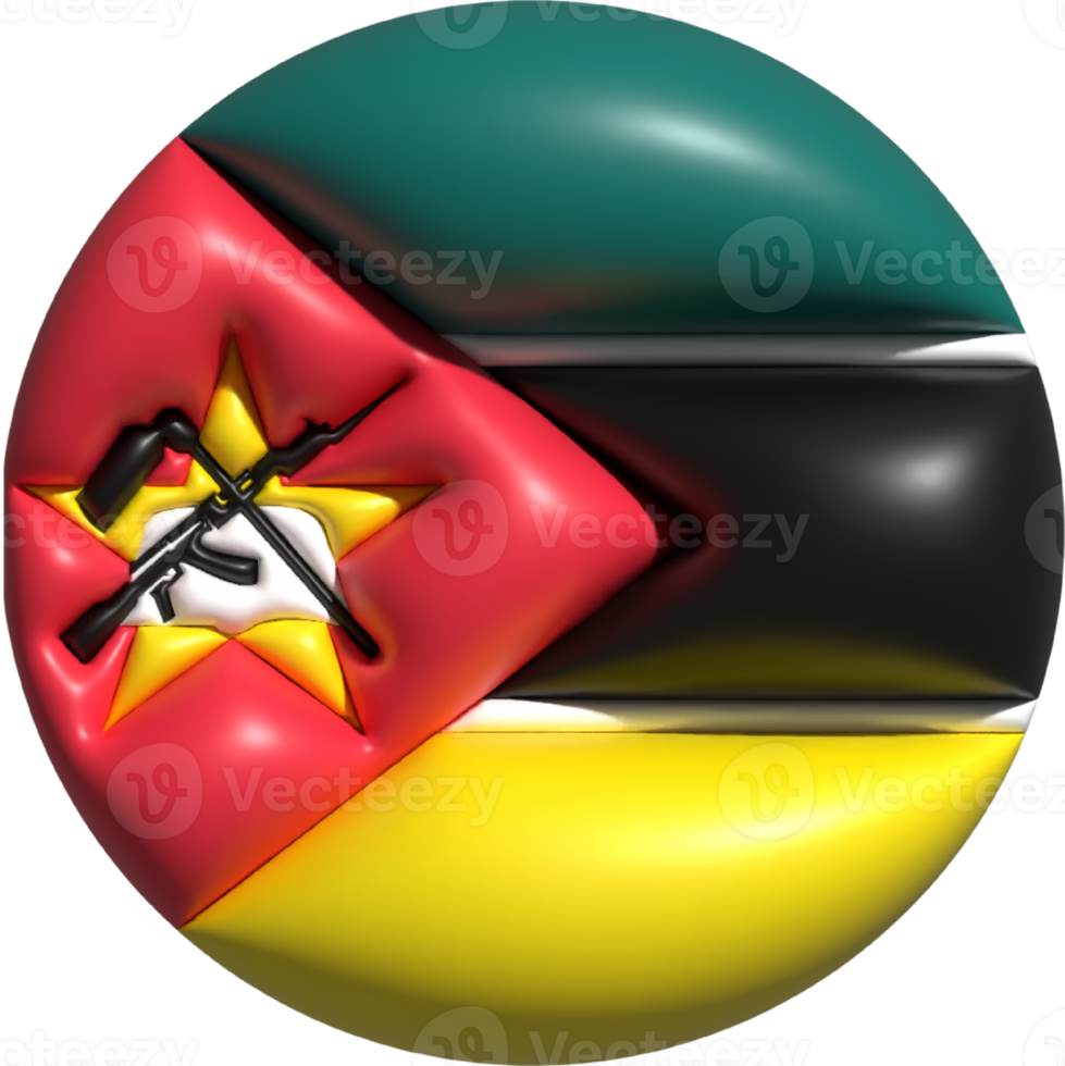 Mozambique vlag cirkel 3d. png