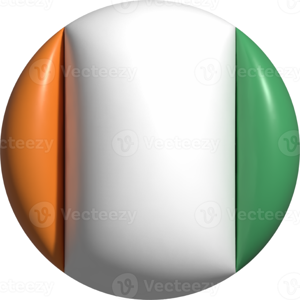 Cote d Ivoire flag circle 3D. png