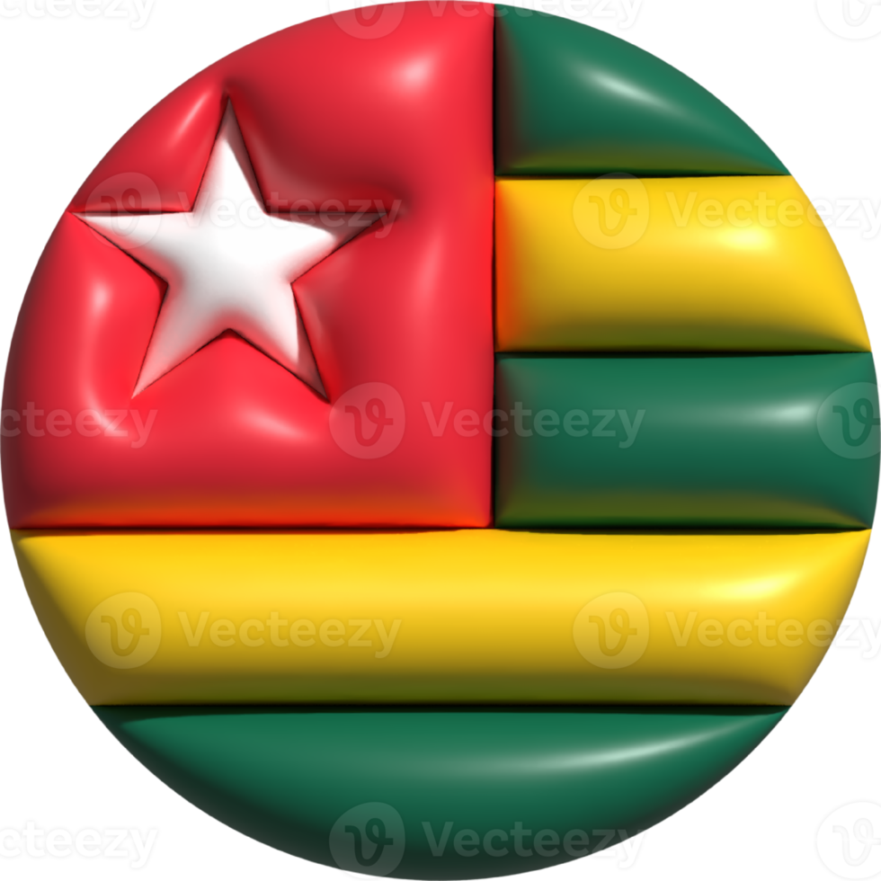 Togo flag circle 3D. png