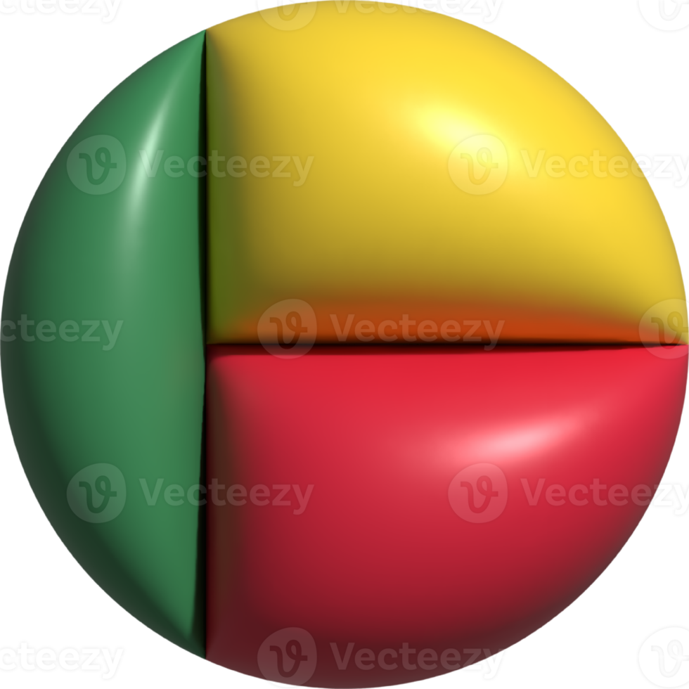 Benin flag circle 3D. png