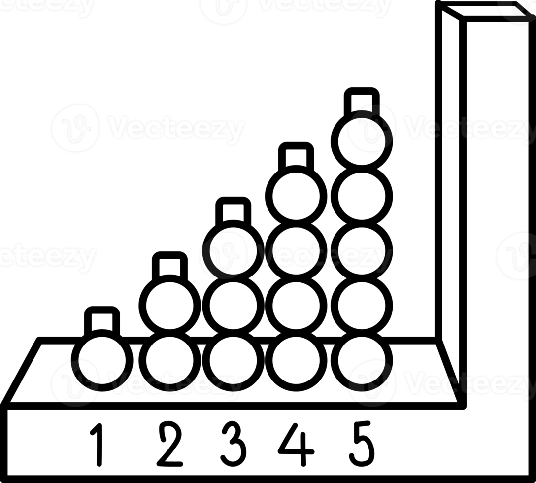 developmental toys element, drawing for coloring. png