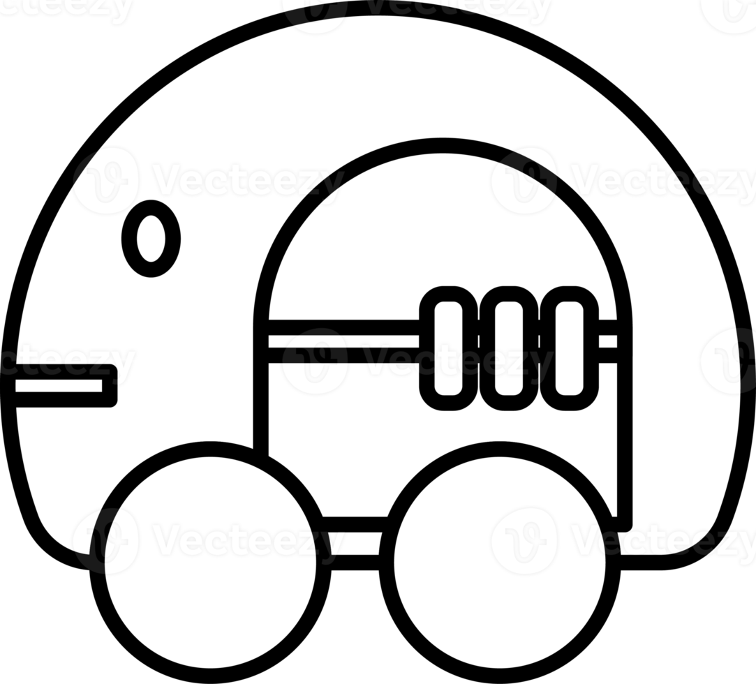 car toy element, drawing for coloring. png